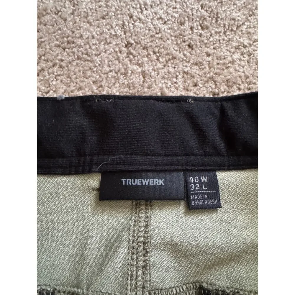 TrueWerk T2 Werkpant Cargo Workwear Pants Green Technical Performance Gorp